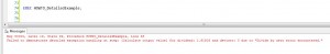 Exception Message from detailed example