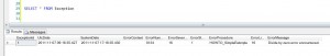 Exception contents from simple example